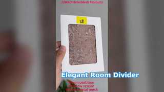 بافته شده فلزی مش سیم مش جدا کننده اتاق تزئینی صفحه نمایش پنجره داخلی