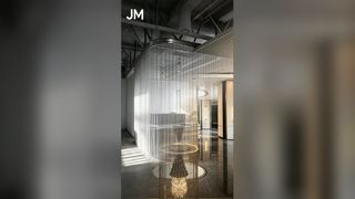 پرده های مشبک معماری مدرن پارچه ای کویل آلومینیومی
