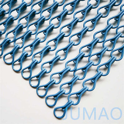 اسپری کردن فلز زنجیر لینک پرده درب پرواز صفحه نمایش 2mm