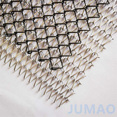 حجره جدا کننده پرده فلزی ماسه ای جمعه Sprial پرده فلزی تزئینی