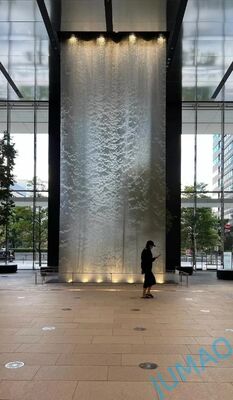 پرده مشبک آبی انعطاف پذیر ساختار سبک برای فضا