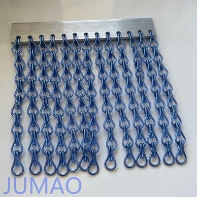 Durable Aluminum Metal Chain Link Curtains  Engineered For Balcony Space Separation